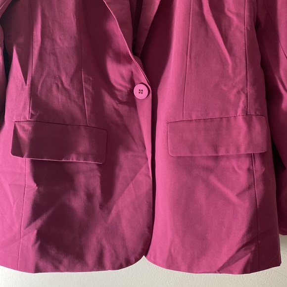 Women’s Menswear Blazer Fuchsia - Picture 7 of 15